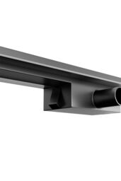 Living and Home 50cm Stainless Steel 2-in-1 Siphonic Linear Insert Shower Drain- Adjustable Height & Slope, Removable Cover, Filter & Siphon in Black - thumbnail 8