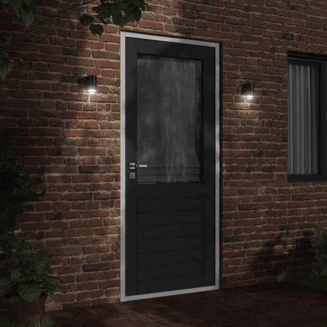Berkfield Home Outdoor Wall Light Black Die-cast Aluminium - image 1