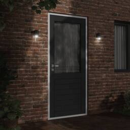 Berkfield Home Outdoor Wall Light Black Die-cast Aluminium - thumbnail 1