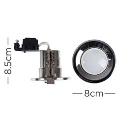 ValueLights Downlight Fire Rated Ceiling Light Fitting 6 Pack With Cool White Bulbs in Metallic Silver - thumbnail 4