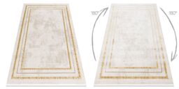 RugsX Duke Rug in Yellow - Size: 140 cm x 190 cm - thumbnail 3