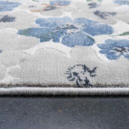 The Rug Shop UK Blue Floral Modern Easy To Clean Area Rug - Size: 160 cm x 230 cm - thumbnail 7