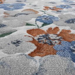 The Rug Shop UK Blue Floral Modern Easy To Clean Area Rug - Size: 160 cm x 230 cm - thumbnail 5