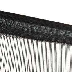Berkfield Home String Curtains 2 pcs 100x250 cm Black - thumbnail 3