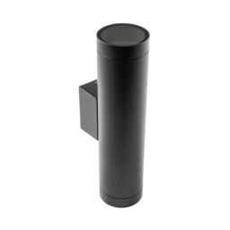 CGC Lighting 'Lucas' Black Extra Long GU10 Double Up & Down Outdoor Wall Light Spotlight IP44 Aluminium - thumbnail 4