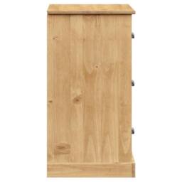 Berkfield Home Sideboard with Drawers VIGO 78x40x75 cm Solid Wood Pine in Brown - Size: 78 x 40 x 75 cm - thumbnail 6