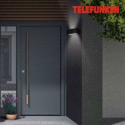 TELEFUNKEN Black 2x6W LED Outdoor Wall Light - thumbnail 4