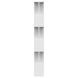 Berkfield Home Book Cabinet/Room Divider White 80x24x192 cm Engineered Wood - Size: 80 x 24 x 192 cm - thumbnail 6