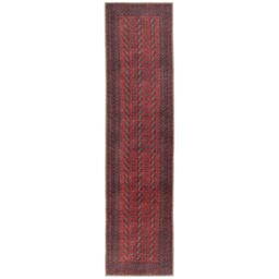 Kukoon Distressed Red Traditional Persian Non Slip Washable Low Pile Rug in Dark Red - Size: 60 cm x 240 cm - thumbnail 6