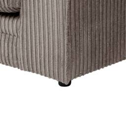 LUXURY LIFE Declan Jumbo Cord Fabric Sofa Set in Grey - thumbnail 4