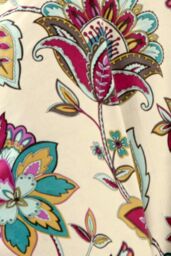Dreams & Drapes 'Marinelli' Hand Painted Floral Print Duvet Cover Set in Teal - Size: King - thumbnail 5