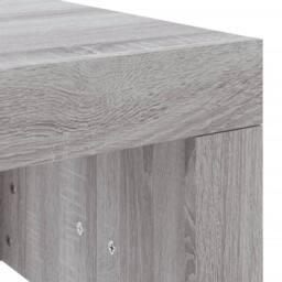 Berkfield Home Coffee Table Grey Sonoma 102x50x36 cm Engineered Wood - Size: 102 x 50 x 36 cm - thumbnail 7