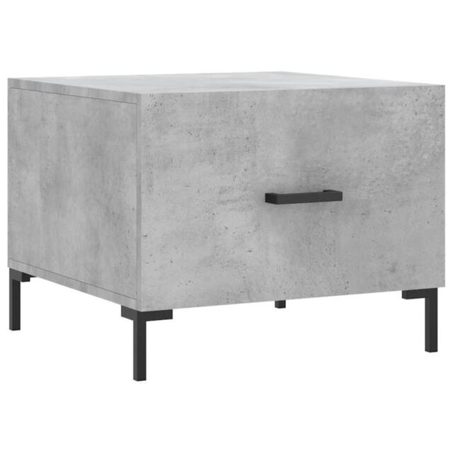 Berkfield Home Coffee Table Concrete Grey 50x50x40 cm Engineered Wood - Size: 50 x 50 x 40 cm - image 1