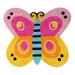 Orsina Kids Butterfly Rug - Size: 100 cm diameter - thumbnail 1