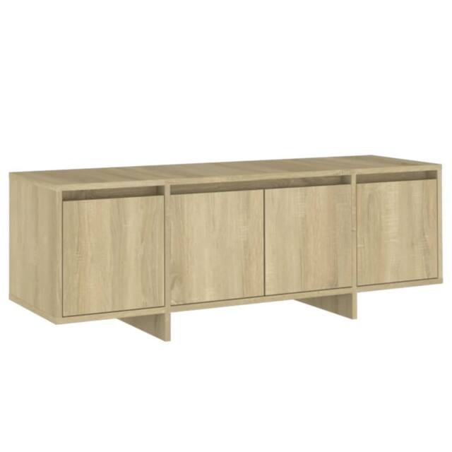 Berkfield Home TV Cabinet Sonoma Oak 120x30x40.5 cm Engineered Wood in Beige - image 1