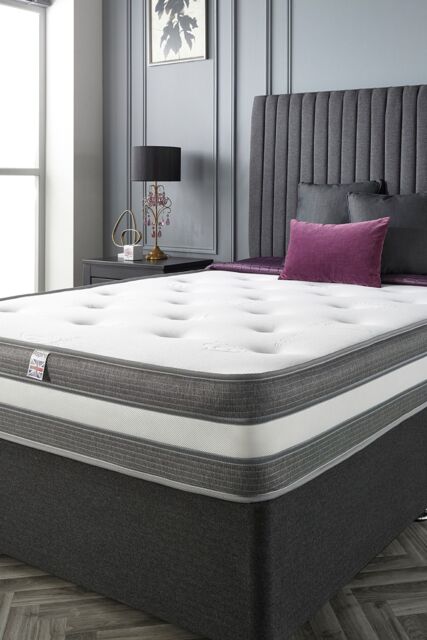 Aspire Cashmere 1000 Pocket Tufted Mattress in White - Size: Double - image 1