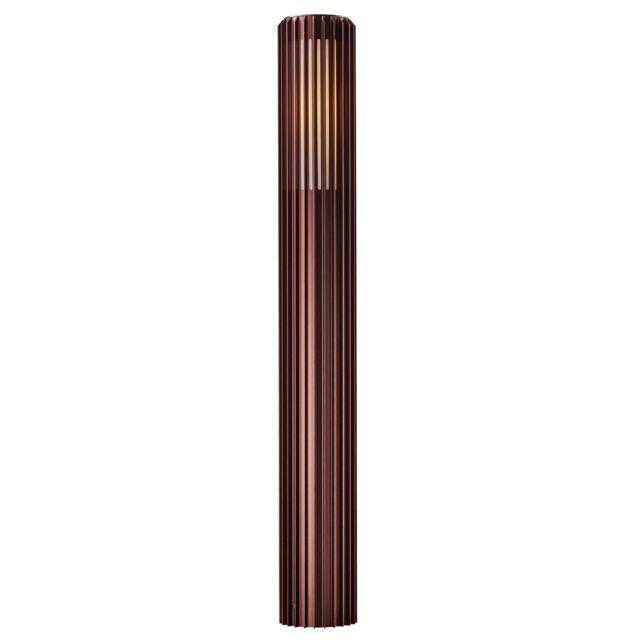 Nordlux Modern Outdoor Garden Post Brown Aluminium E27 Coastal/Marine Safe, IP44 - image 1