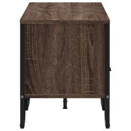 Berkfield Home TV Cabinet Brown Oak 122x34x41 cm Engineered Wood - Size: 122 x 34 x 41 cm - thumbnail 5