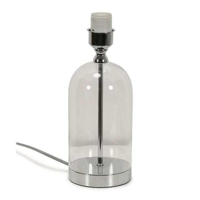 ValueLights Jessy Glass Silver Table Lamp Base - image 1