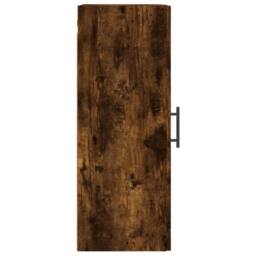 Berkfield Home Wall Mounted Cabinet Smoked Oak 34.5x34x90 cm in Brown - thumbnail 8