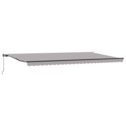 Berkfield Home Manual Retractable Awning Light Grey 600x350 cm - thumbnail 5