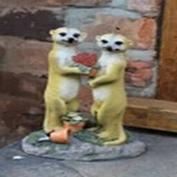 EONLION Garden Ornament Solar Powered Meerkat Light Up in Yellow - thumbnail 4