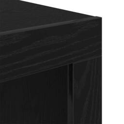Berkfield Home Coffee Table Black oak 50 x 50 x 35 cm Engineered wood - thumbnail 8