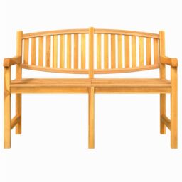 Berkfield Home Garden Bench 149.5x60x90 cm Solid Teak Wood in Brown - thumbnail 3