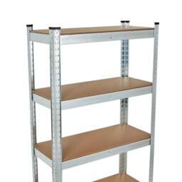 EONLION Galvanised 5 TIER GARAGE SHELVES SHELVING UNIT RACKING in Silver - Size: 1000mm × 3000mm - thumbnail 4