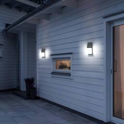 Goeco 2 Pack Indoor/Outdoor LED Wall Light, IP65 Waterproof, 12 W, 6500 K in Black - thumbnail 7