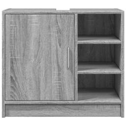 Berkfield Home Sink Cabinet Grey Sonoma 63x29x55 cm Engineered Wood - Size: 63 x 29 x 55 cm - thumbnail 4