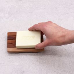 KDMD Classic Mahogany Soap Dish - Grid Drainer in Brown - thumbnail 4