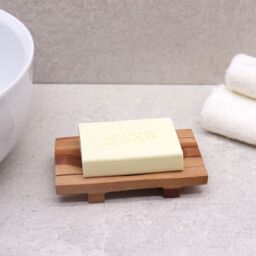 KDMD Classic Mahogany Soap Dish - Grid Drainer in Brown - thumbnail 3