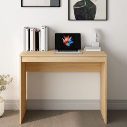 Berkfield Home Desk Sonoma Oak 90x40x72 cm Engineered Wood in Brown - Size: 90 x 40 x 72 cm - thumbnail 3