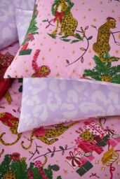 Furn Purrfect Christmas Reversible Duvet Cover Set - Size: Super King - thumbnail 4