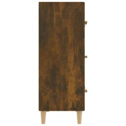Berkfield Home Sideboard Smoked Oak 70x34x90 cm Engineered Wood in Brown - Size: 70 x 34 x 90 cm - thumbnail 4