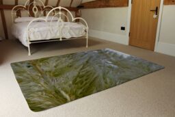 Benjamin Tate Design Autumn Pampas Grass Close Up Designer Rug in Natural - Size: Large - thumbnail 3