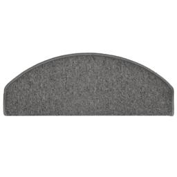 Berkfield Home Comfortable Carpet Stair Treads 15 pcs Dark Grey 65x24x4 cm - Size: Medium - thumbnail 5