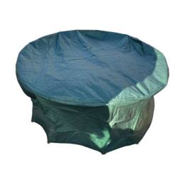 Charles Taylor Deluxe Fitted Six Seater Round Table Set Cover in Green - thumbnail 2