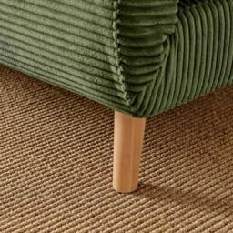 FurnitureboxUK Bobby Green Jumbo Corduroy Single Folding Sofa Bed Chair - thumbnail 5