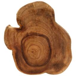 Berkfield Home Coffee Table Solid Acacia Wood 60x55x25 cm in Brown - Size: 60 x 55 x 25 cm - thumbnail 6