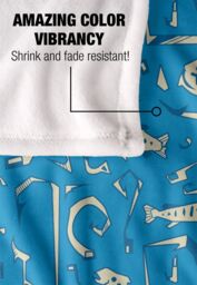 JQ Licensing Jl-Jp Fishing Hooks Silky Touch Super Soft Throw Blanket 152 X 127 cm in White - thumbnail 4