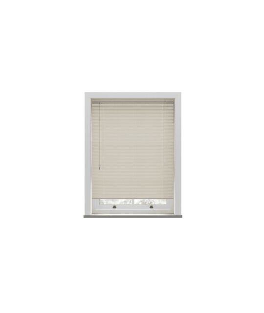 New Edge Blinds Cream PVC Venetian Blind 152cm Drop (25mm Slats) - Size: 55 cm width x 152 cm drop - image 1