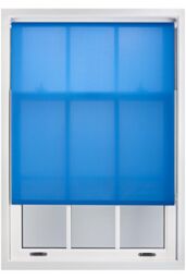 Furnished Blue Daylight Roller Blinds - Trimmable Window Shade - Size: 220 cm width x 210 cm drop - thumbnail 1