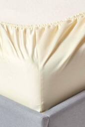 Homescapes Egyptian Cotton Fitted Sheet 12 inch 1000 Thread Count in Cream - Size: Single Fitted - thumbnail 2