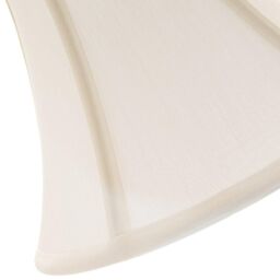 Happy Homewares Traditional Empire Shaped Lamp Shade in Rich Silky Cotton Fabric in Cream - Size: 12 inches - thumbnail 4