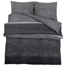 Berkfield Home Elegant Duvet Cover Set Dark Grey 200x220 cm Cotton - thumbnail 3