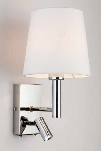 Harper Living Wall Light with switches Adjustable LED Reading Light Cylinder Shade in Silver - image 1