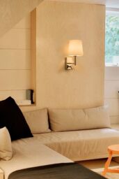 Harper Living Wall Light with switches Adjustable LED Reading Light Cylinder Shade in Silver - thumbnail 2