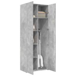 Berkfield Home Highboard Concrete Grey 70x42.5x185 cm Engineered Wood - thumbnail 3